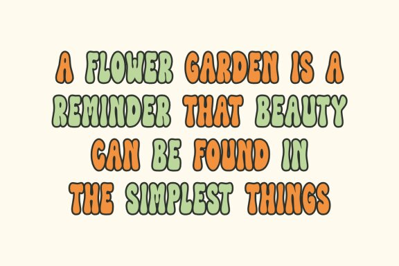 Flower Garden - Retro Groovy Font