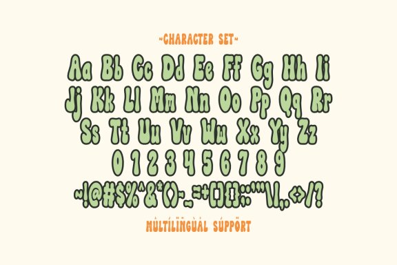 Flower Garden - Retro Groovy Font