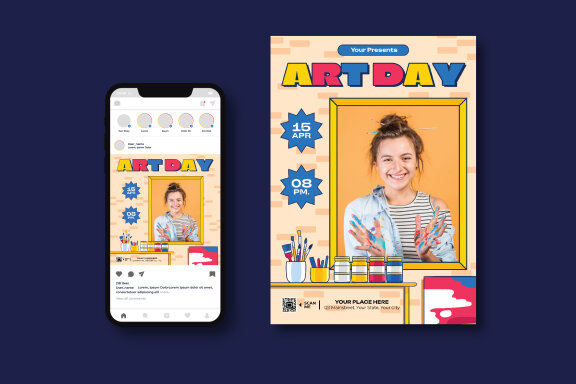 World Art Day Flyer