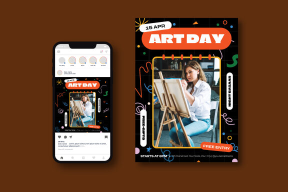 World Art Day Flyer