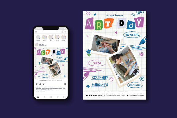 World Art Day Flyer