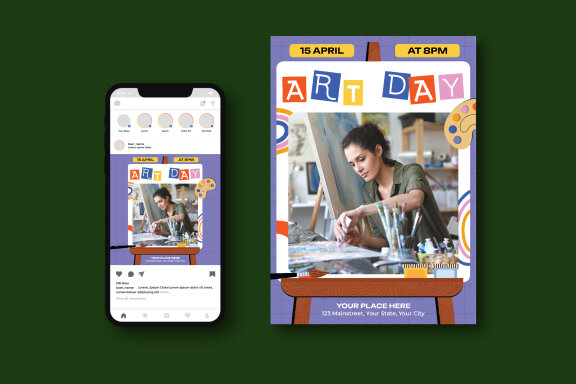  World Art Day Flyer