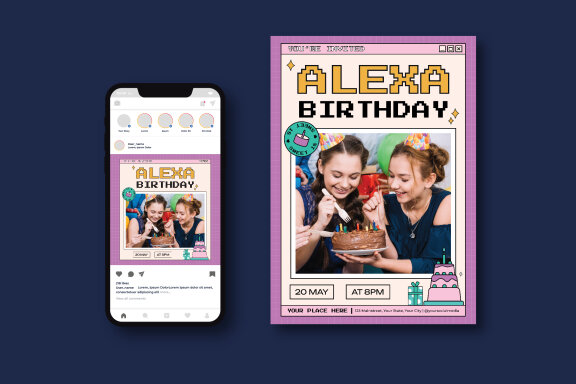 Birthday Party Flyer