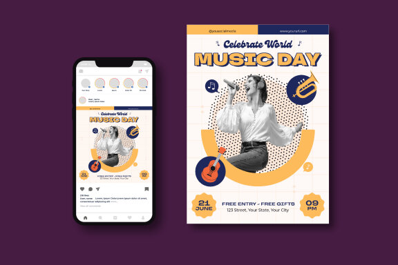 World Music Day Flyer