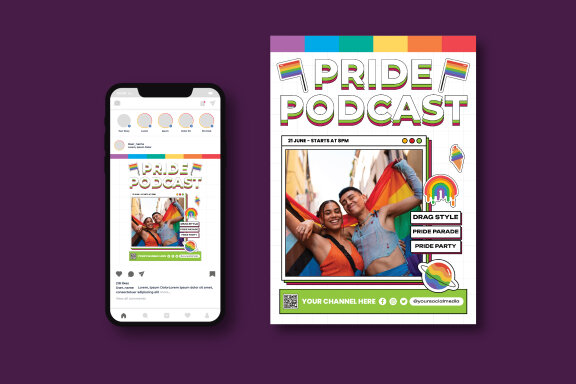 Pride Podcast Flyer