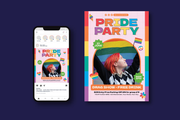 Pride Party Flyer