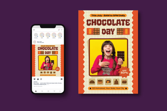 World Chocolate Day Flyer