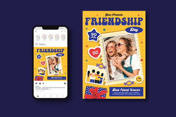International Friendship Day Flyer