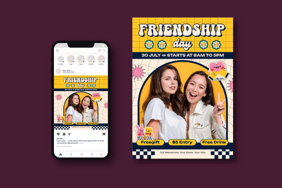 International Friendship Day Flyer