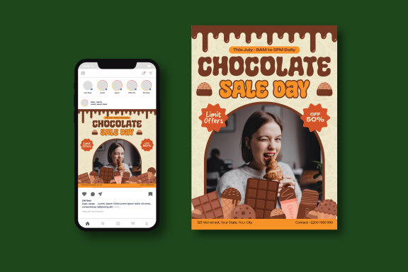 World Chocolate Day Flyer
