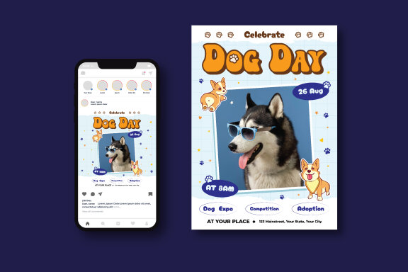 World Dog Day Flyer