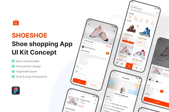 Shoe Shopping App UI Kit