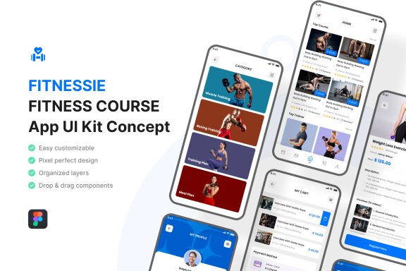 Fitness App UI KIt