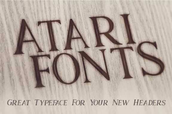 Atari - Vintage Style Font