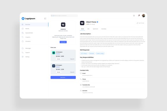 Job Hunting Dashboard UI Kit