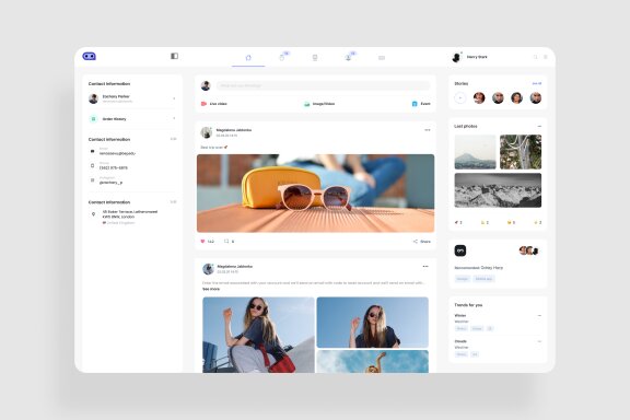 Social Media Dashboard UI Kit