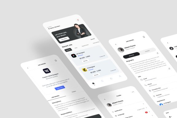Job Finder App UI Kit