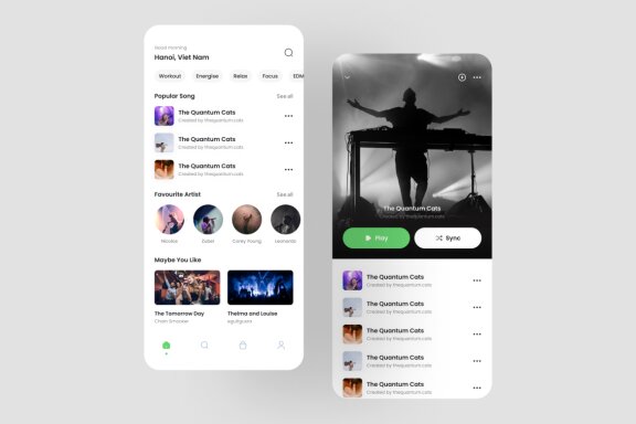 Music Play App UI Kit