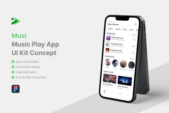Music Play App UI Kit