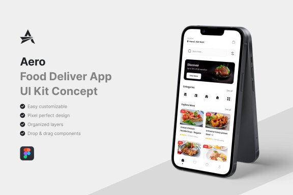 Food Deliver App UI Kit