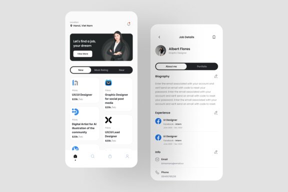 Job Finder App UI Kit
