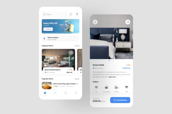 Hotel Booking App UI Kit