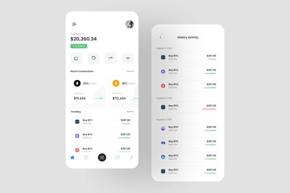 Crypto App UI Kit