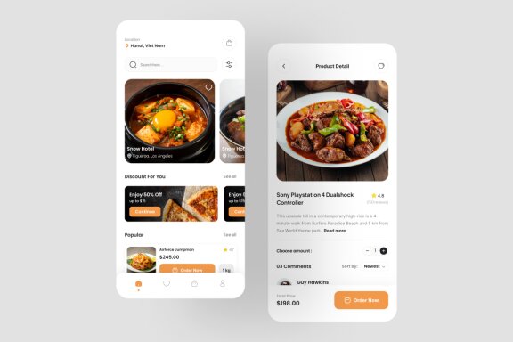 Food Deliver App UI Kit
