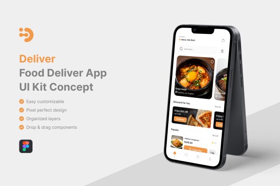 Food Deliver App UI Kit
