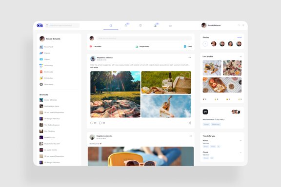 Social Dashboard UI Kit