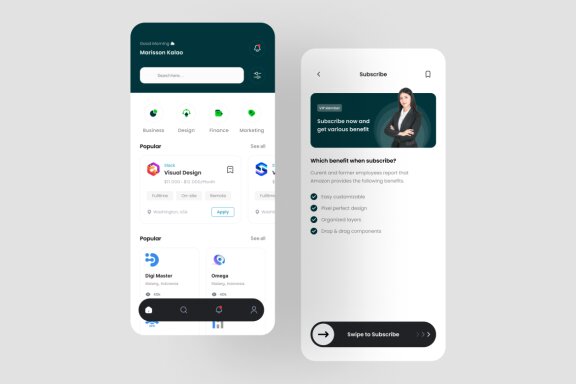 Job Finder App UI Kit
