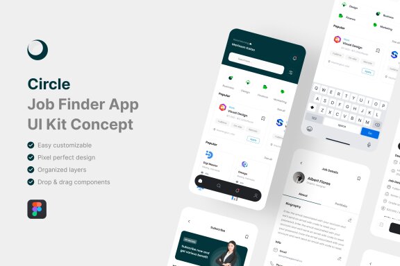 Job Finder App UI Kit