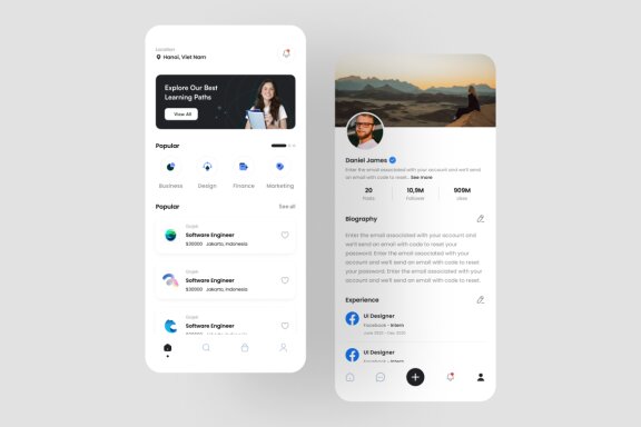 Job Finder App UI Kit