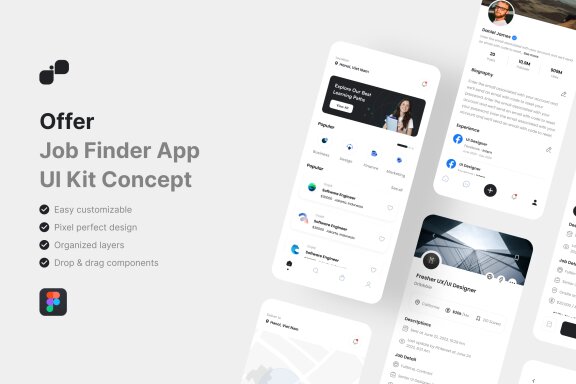 Job Finder App UI Kit