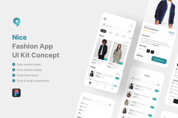  Fashion App UI Kit