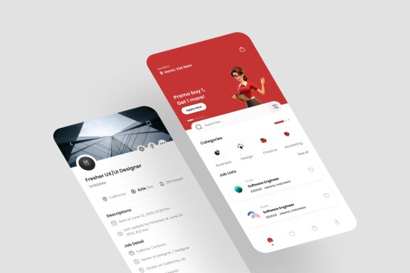 Job Finder App UI Kit