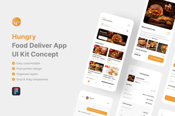 Food Deliver App UI Kit
