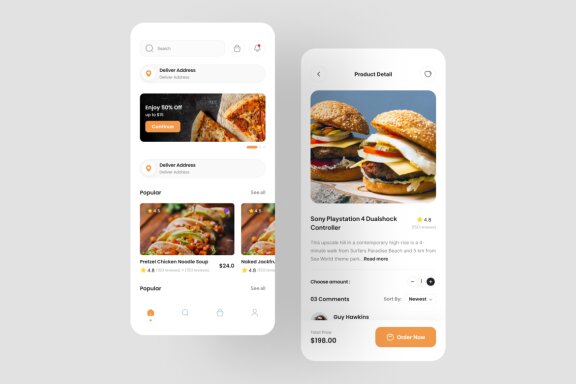  Food Deliver App UI Kit