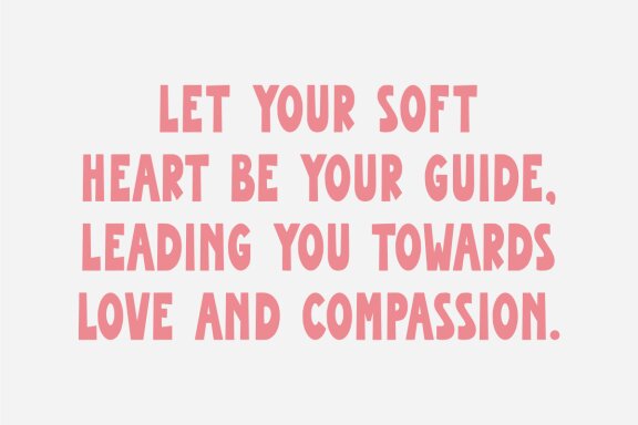 Soft Heart - Bold Quirky Font
