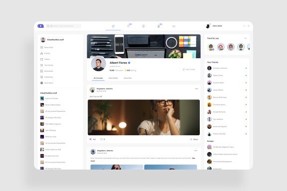 Social Media Dashboard UI Kit