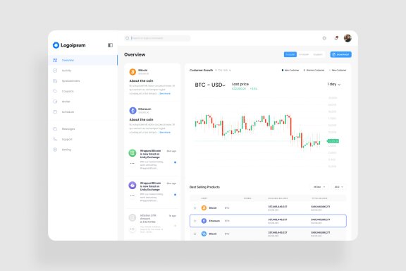 Crypto Tracking Dashboard UI Kit