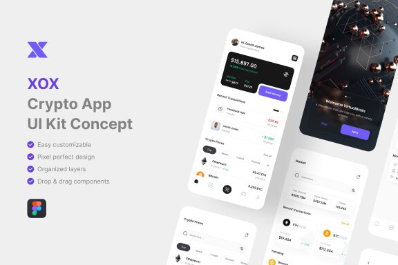 Crypto App UI Kit