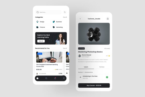 Online Learning App UI Kit