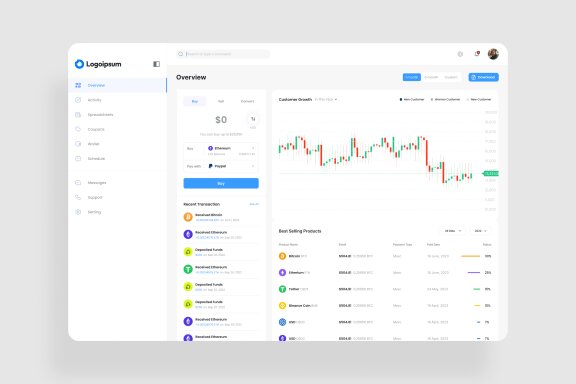 Crypto Trading Dashboard UI Kit