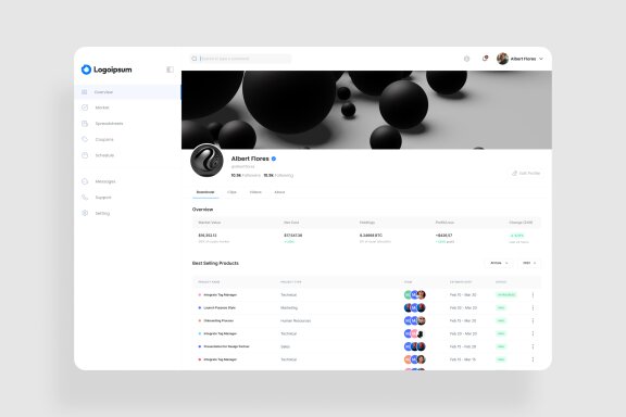 Chanel Analytics Dashboard UI Kit