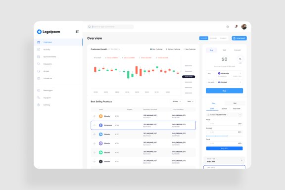 Coin Tracking Dashboard UI Kit