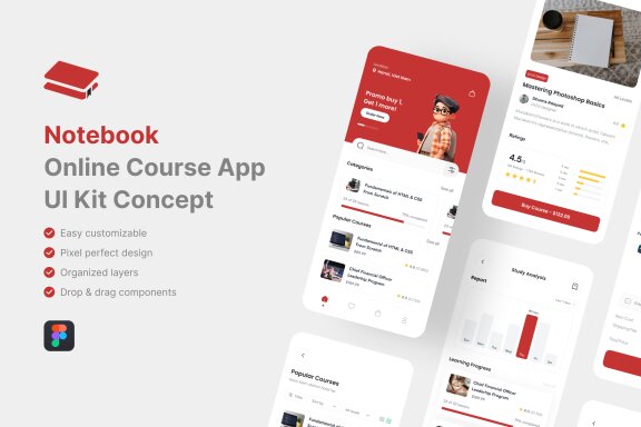 Online Course App UI Kit