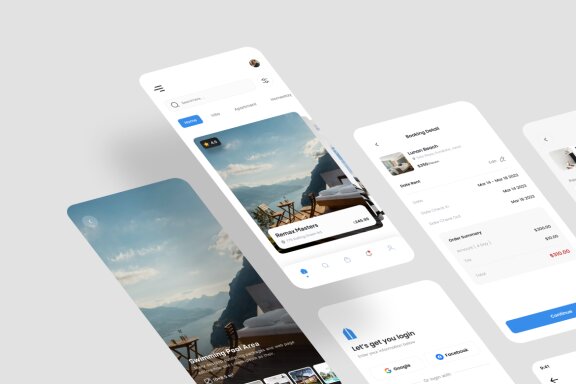Hotel Booking App UI Kit 