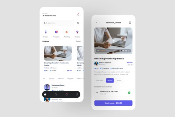 Online Course App UI Kit