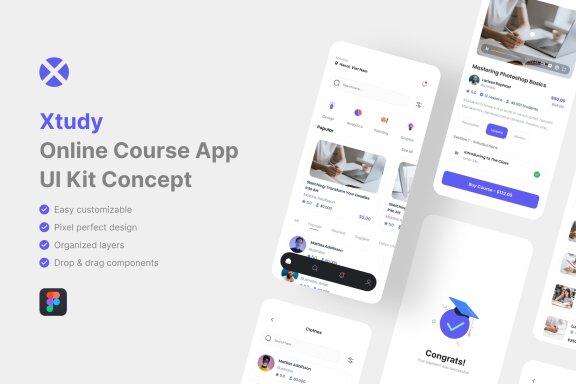 Online Course App UI Kit